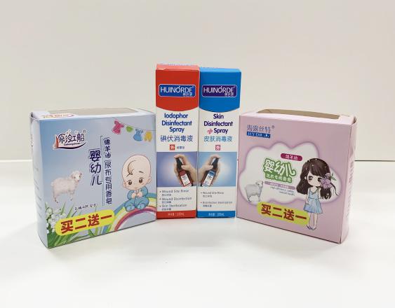 临汾尿不湿包装盒、消毒液装盒、香皂纸盒包装